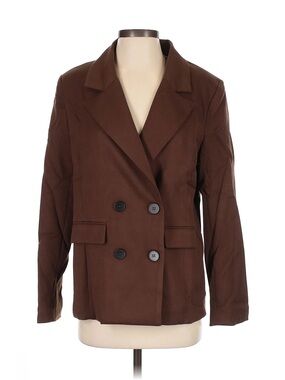 All My Love Double-Breasted Brown Blazer Jacket